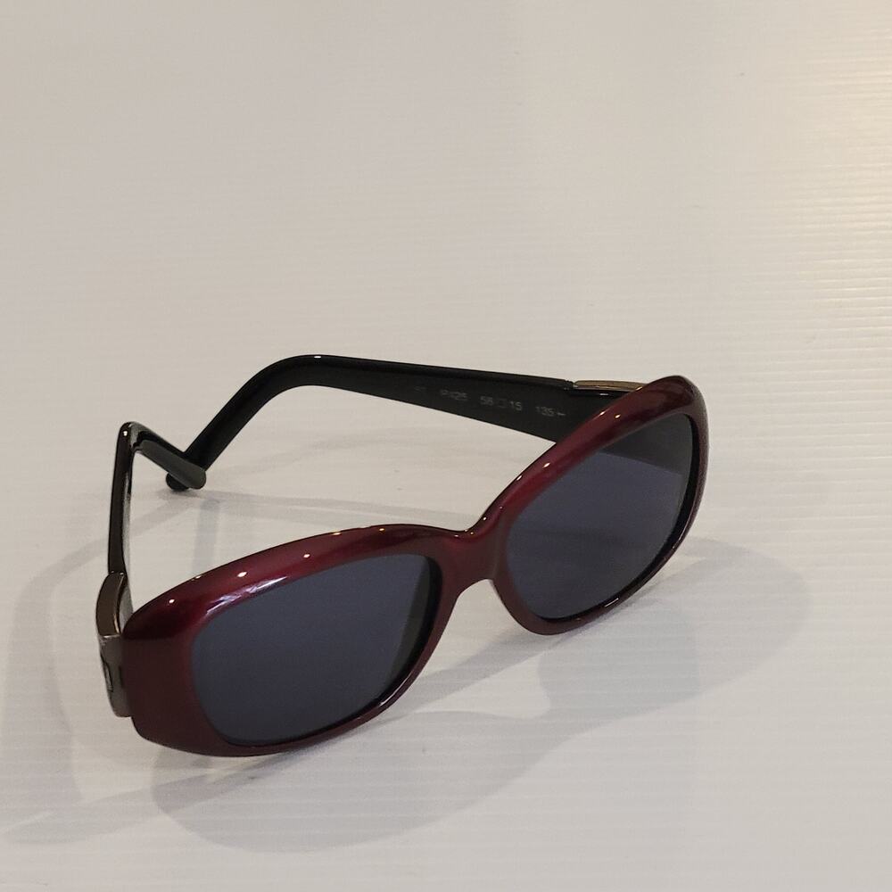 Womens sunglasses Escada B425 Maroon plastic frames gray lenses 58x15x135 - Picture 4 of 13
